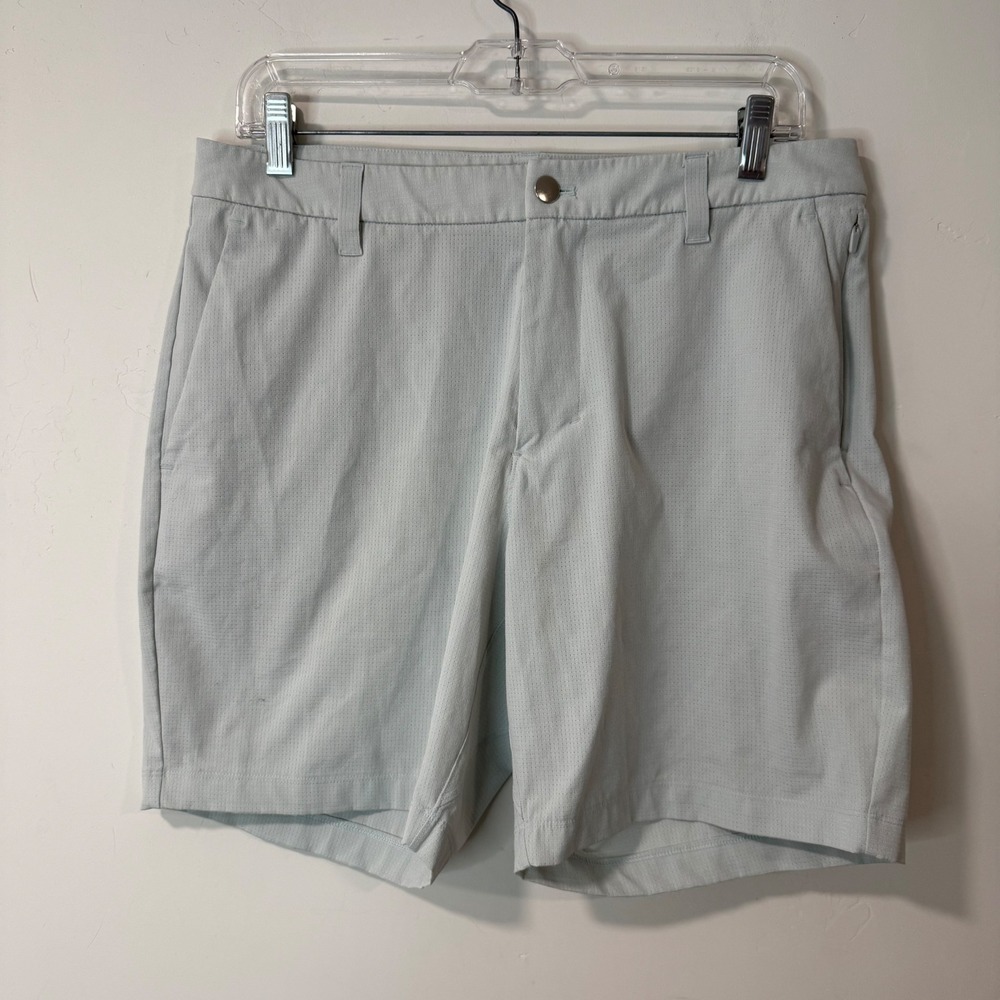 Lululemon Mens Commission Golf Short 32 Light Grey 7" Ventlight